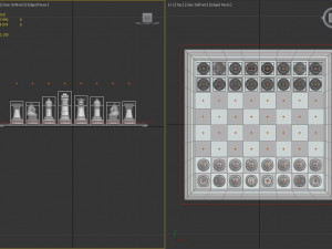 3d board game---glass chessboard 3D Модель