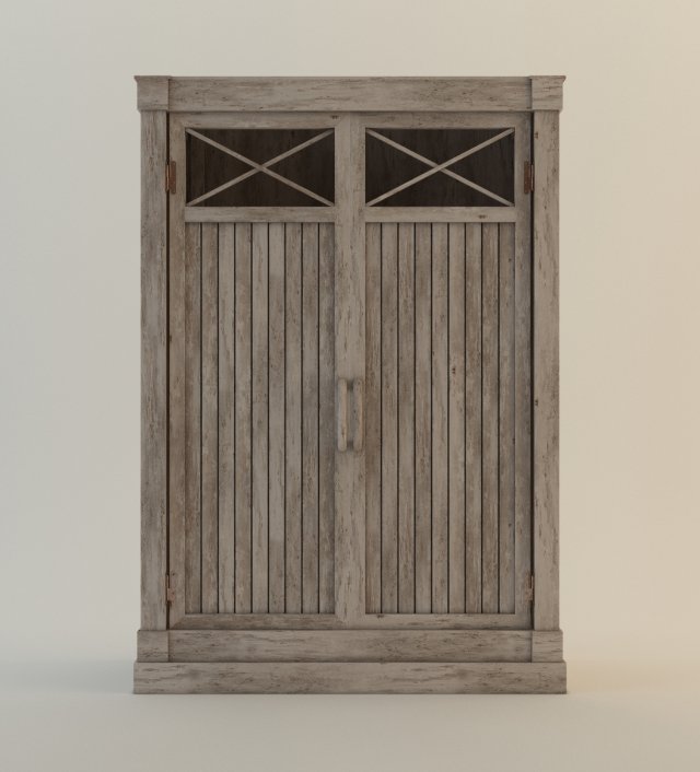 cabinet---driftwood 3D Модель .c4d .max .obj .3ds .fbx .stl .blend 
