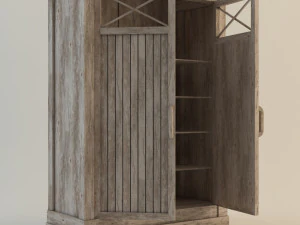 cabinet---driftwood 3D Model