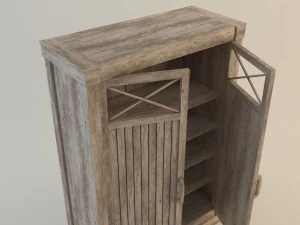 cabinet---driftwood 3D Model