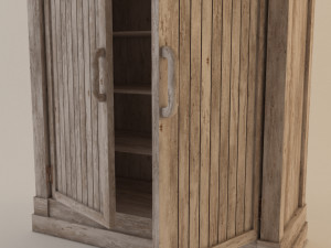 cabinet---driftwood 3D Модель