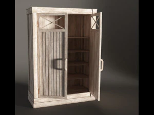 cabinet---driftwood 3D Model