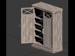 cabinet---driftwood 3D Model
