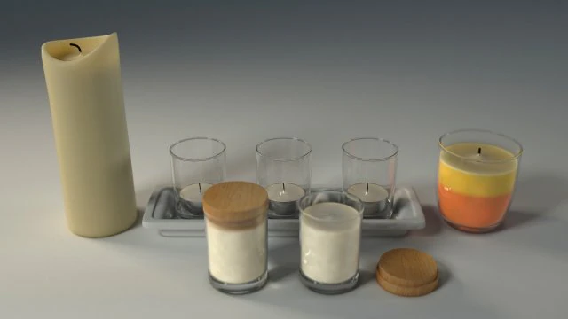 candele Modello 3D .c4d .max .obj .3ds .fbx .stl .blend