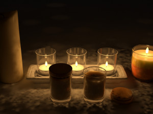 candles 3D 모델