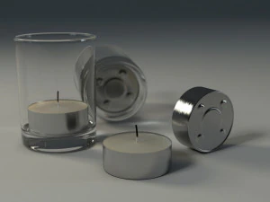 candele Modello 3D