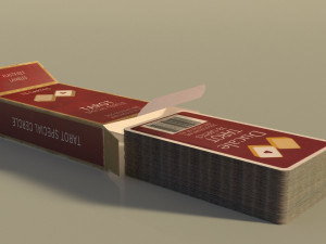 card game---used tarot nouveau 3D Model