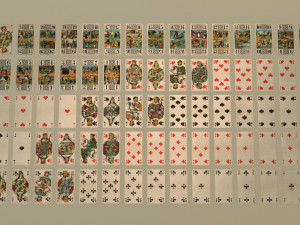 card game---used tarot nouveau 3D Model
