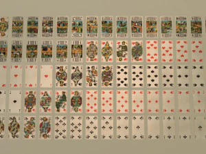 card game---used tarot nouveau 3D Model