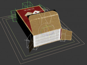card game---used tarot nouveau 3D Model