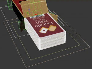 card game---used tarot nouveau 3D Model