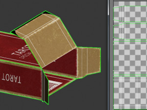 card game---used tarot nouveau 3D Model