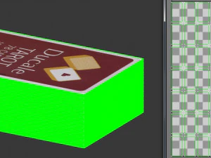 card game---used tarot nouveau 3D Model