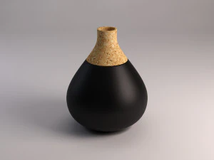 seramik vazo --- mantar ucu 3D Model
