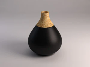 ceramic vase---cork tip 3D Model