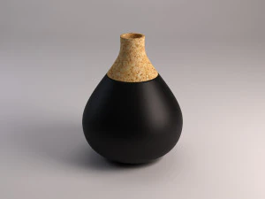 ceramic vase---cork tip 3D Model