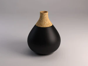ceramic vase---cork tip 3D Model