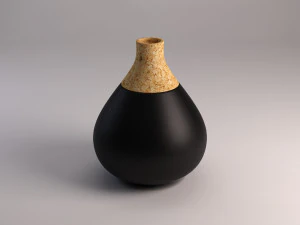 ceramic vase---cork tip 3D Model