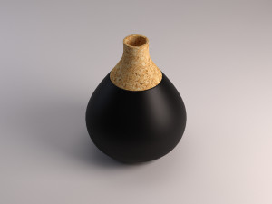 ceramic vase---cork tip Model 3D