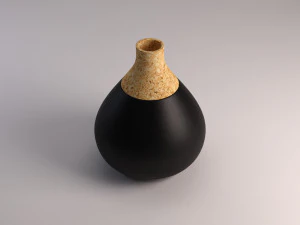 ceramic vase---cork tip 3D Model