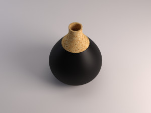 ceramic vase---cork tip Model 3D