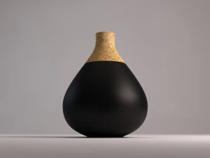 ceramic vase---cork tip 3D Model