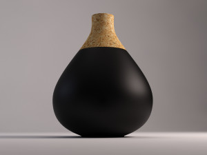 ceramic vase---cork tip Model 3D