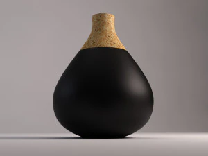 ceramic vase---cork tip 3D Model