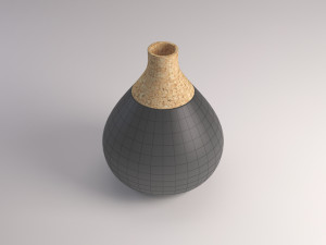 ceramic vase---cork tip Model 3D