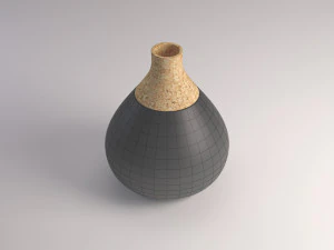 ceramic vase---cork tip 3D Model