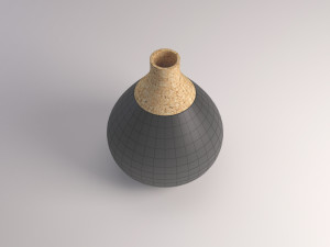 ceramic vase---cork tip Model 3D