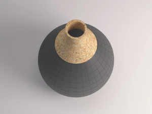 ceramic vase---cork tip 3D Model