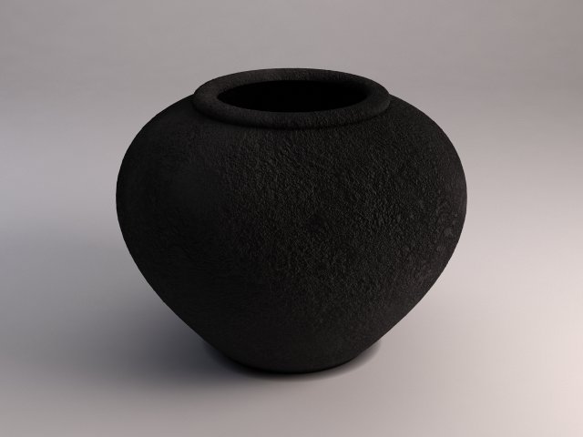 3d ceramic vase---crater model 3D Модель .c4d .max .obj .3ds .fbx .stl .blend 