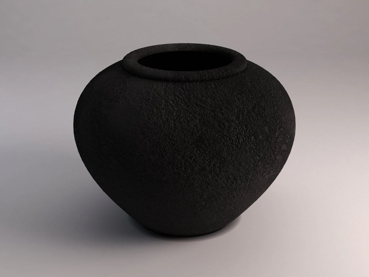 3d ceramic vase---crater model 3D Model .c4d .max .obj .3ds .fbx .stl .blend 