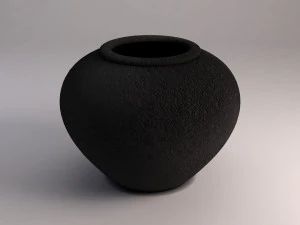 3d ceramic vase---crater model 3D Model