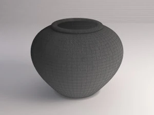 3d ceramic vase---crater model 3D Model