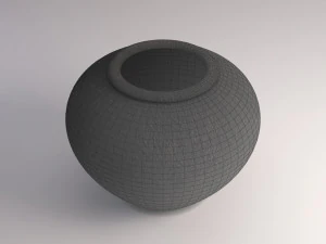 3d ceramic vase---crater model 3D Model