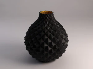 ceramic vase---diamond relief 3D Model