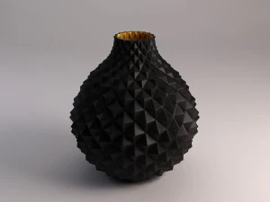 ceramic vase---diamond relief 3D Model