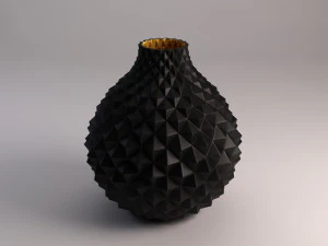 ceramic vase---diamond relief 3D Model