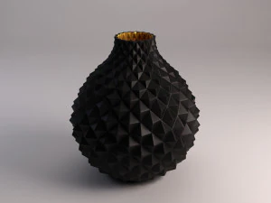 ceramic vase---diamond relief 3D Model