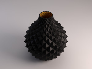 ceramic vase---diamond relief 3D 模型