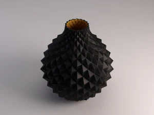 ceramic vase---diamond relief 3D Model