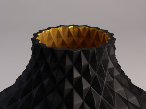 ceramic vase---diamond relief 3D 模型