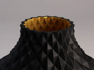 ceramic vase---diamond relief 3D Model