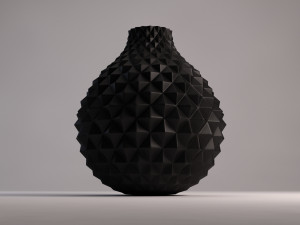 ceramic vase---diamond relief 3D 模型