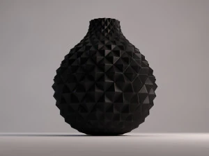 ceramic vase---diamond relief 3D Model