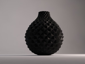 ceramic vase---diamond relief 3D 模型