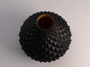 ceramic vase---diamond relief 3D 模型
