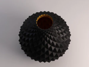 ceramic vase---diamond relief 3D Model